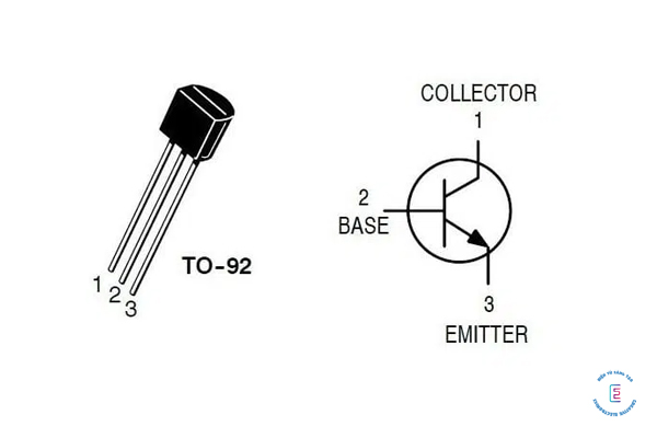 Sơ đồ chân của Transistor BC547