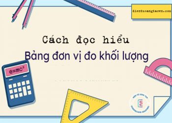 Cách đọc hiểu đơn vị trong bảng đơn vị đo khối lượng