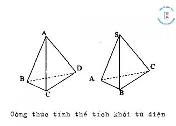 Công thức tính thể tích khối tứ diện