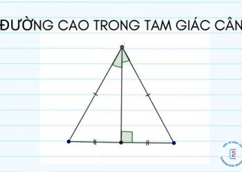 Đường cao trong tam giác cân là gì?