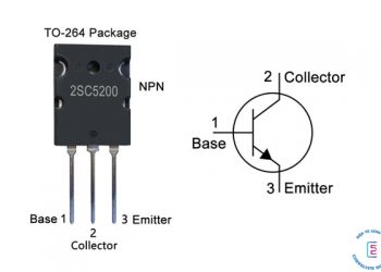 Sơ đồ chân của transistor 2SC5200