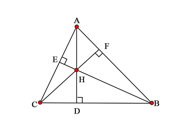 Tính chất trực tâm của tam giác