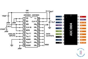 Tìm hiểu ADC0804 là gì? Sơ đồ chân, thông số kỹ thuật và ứng dụng ...